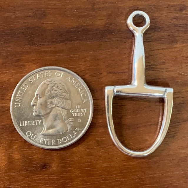 English Bit (One Half) Pendant - Charmworks