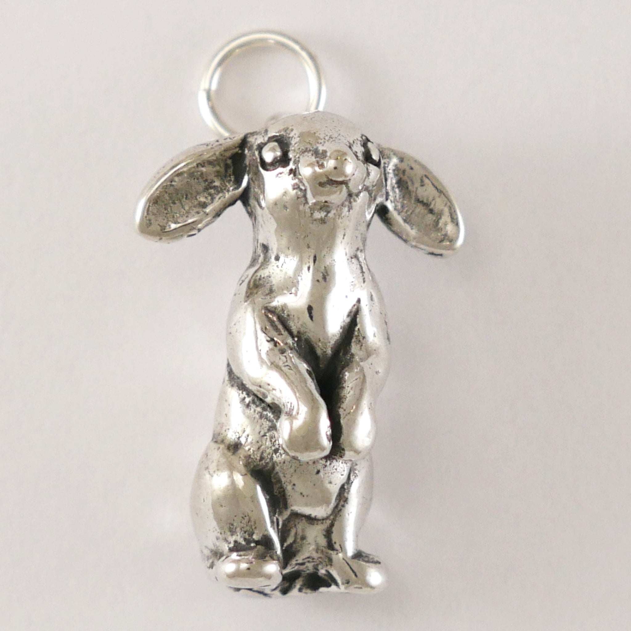 Silly Bunny Rabbit Charm Animal Jewelry CharmWorks