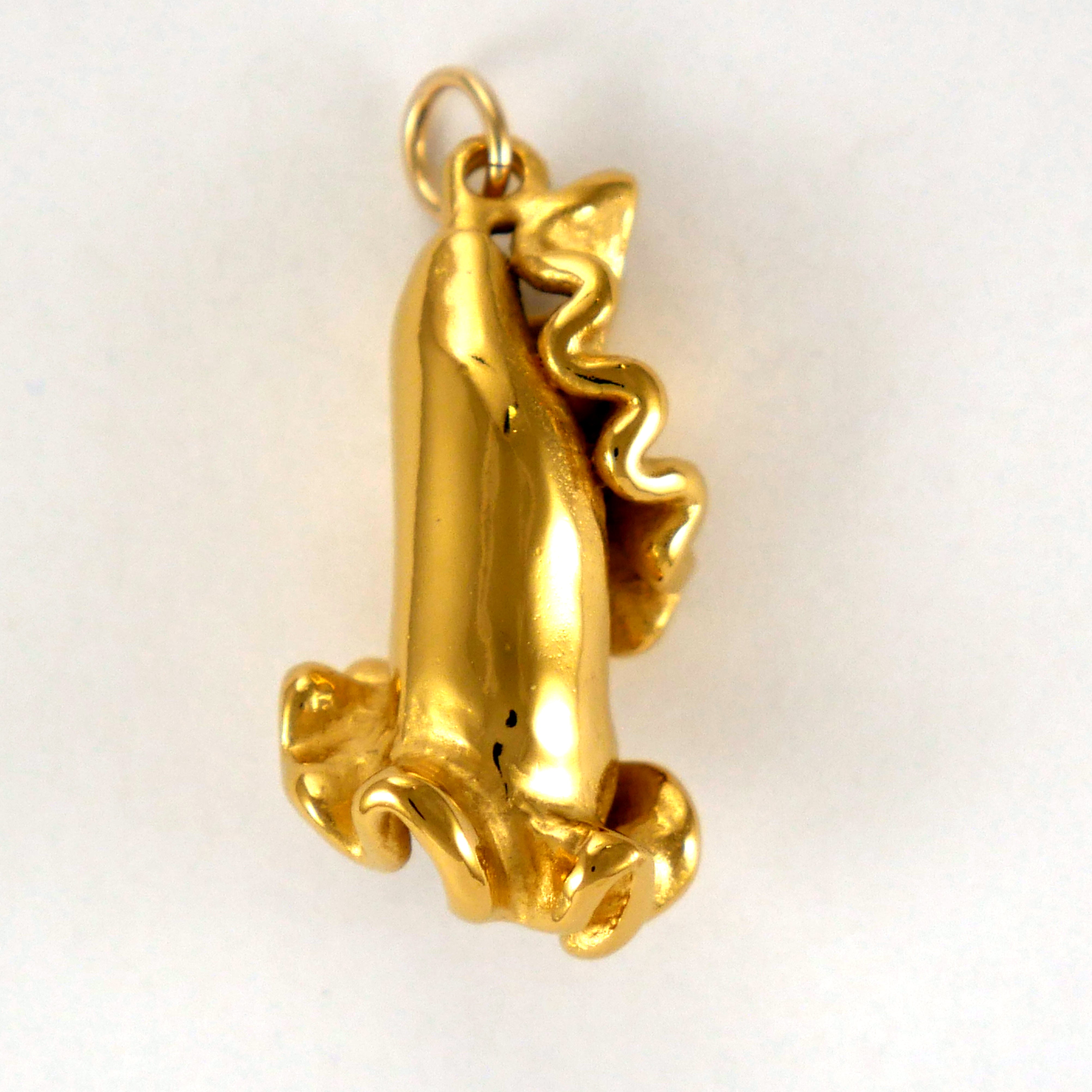 Gold Vermeil Campanelle Pasta Charm