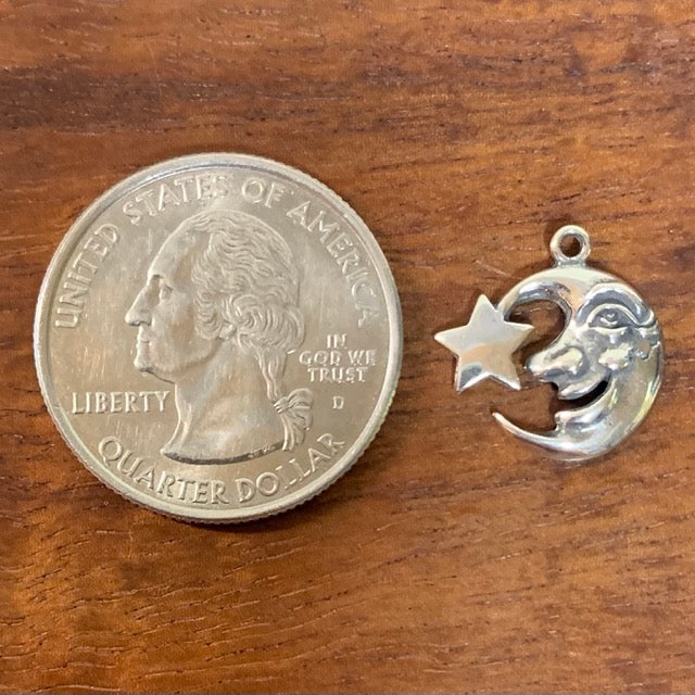 Moon Face With Star - CharmWorks