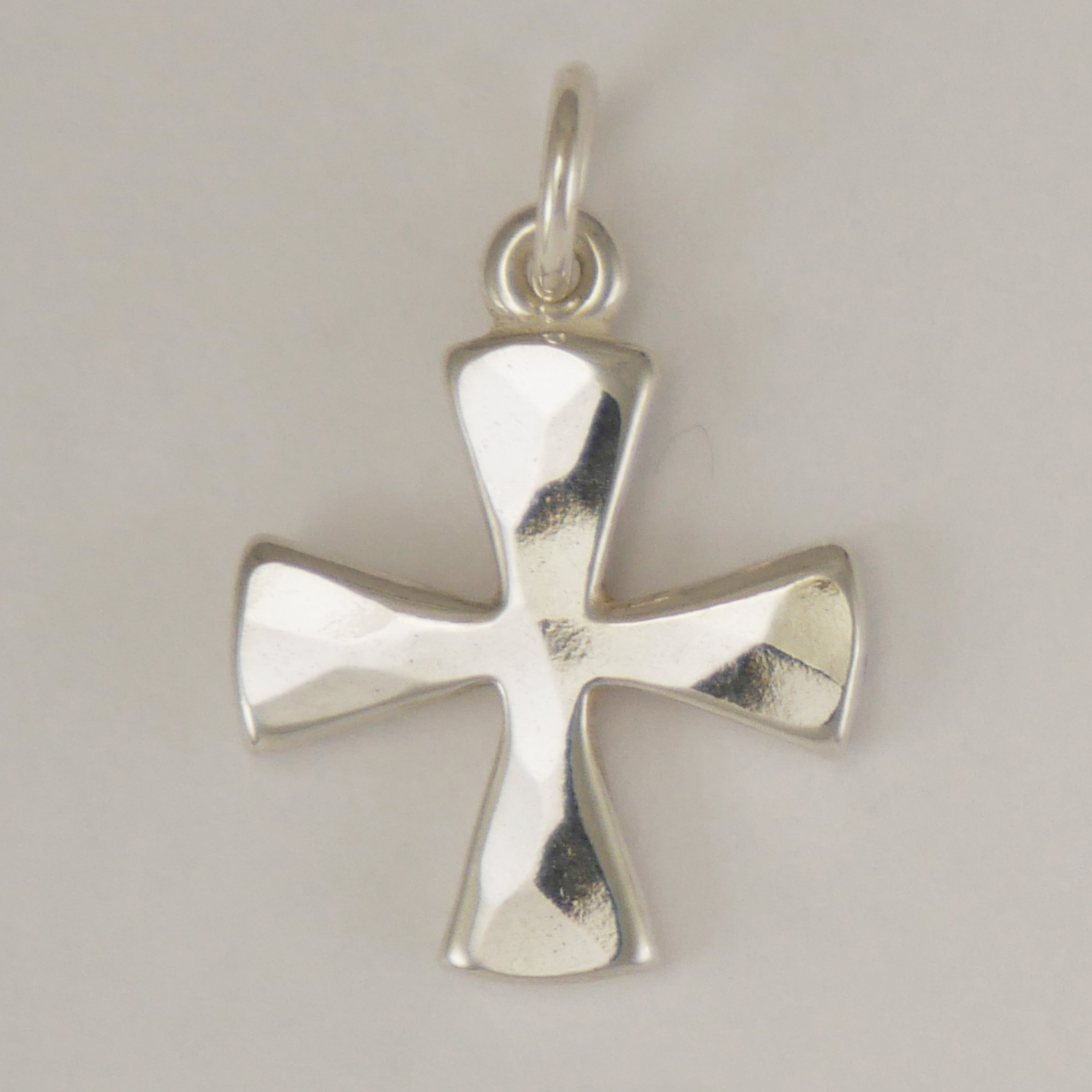 Sterling Silver cross charm or pendant - CharmWorks