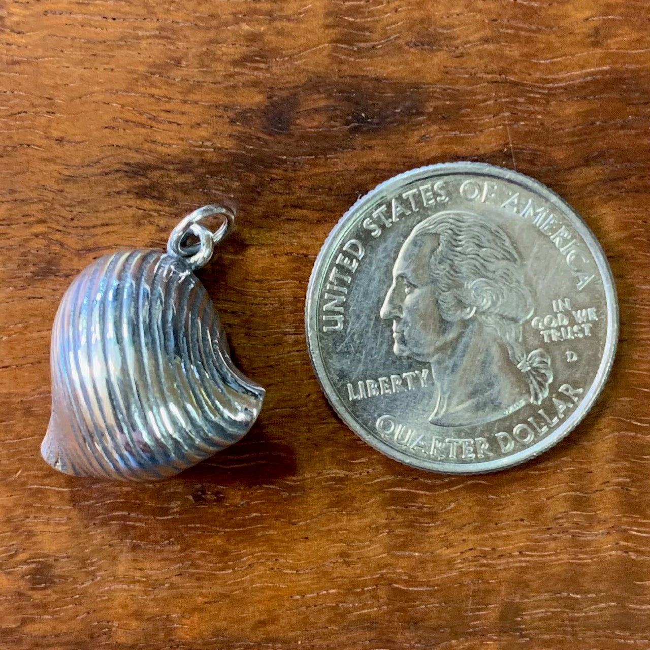 silver pasta charm size