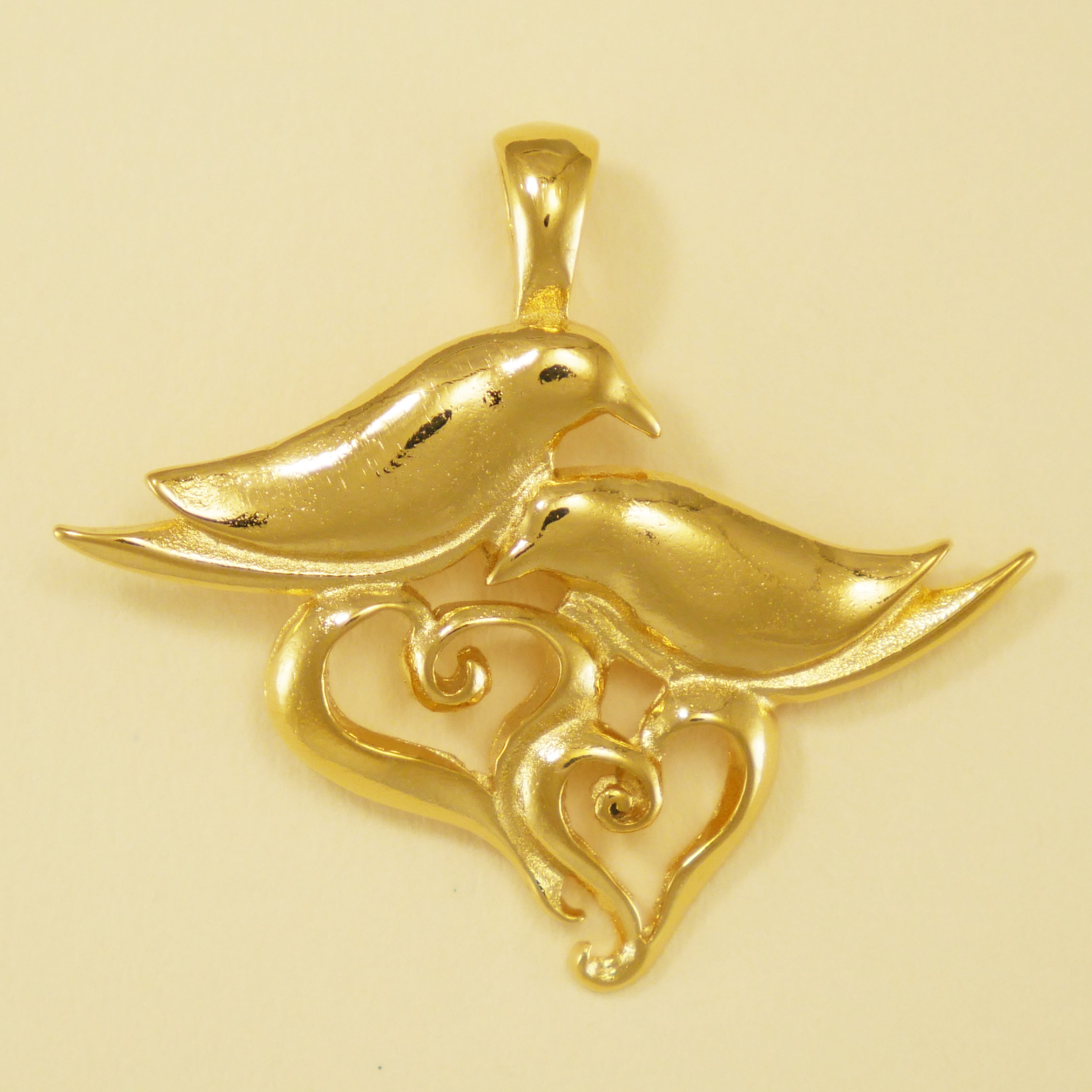 Doves and Hearts Pendant - Charmworks