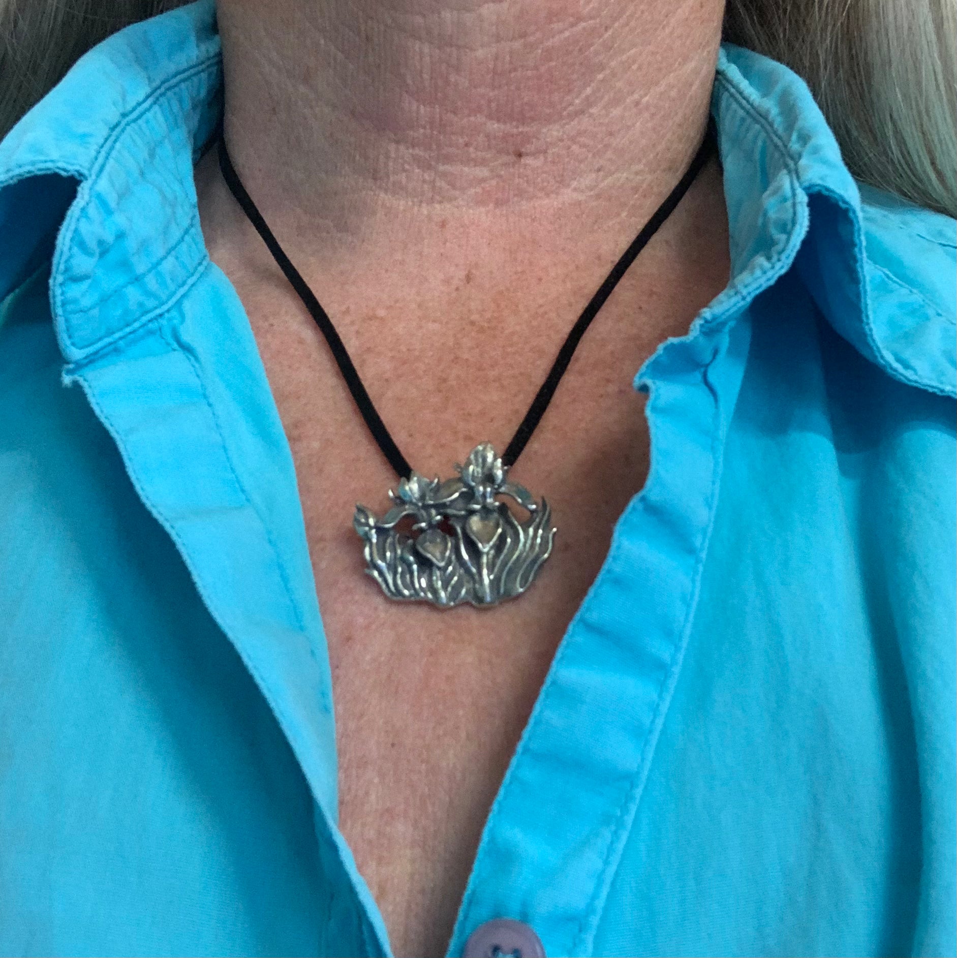 Iris Blossoms Pendant - Charmworks