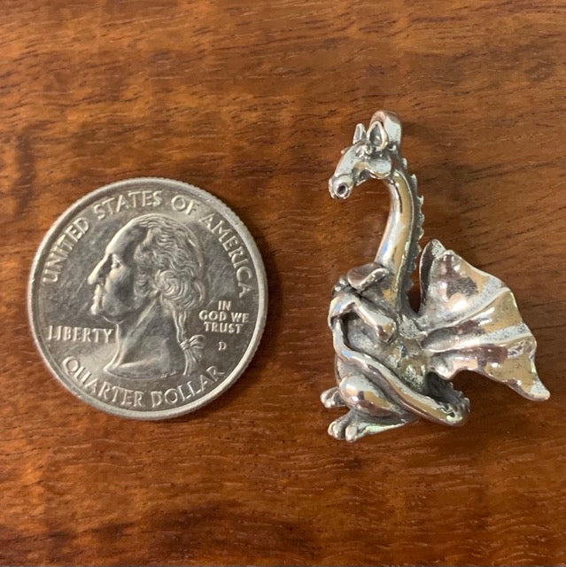 Reticent Dragon Pendant - Charmworks