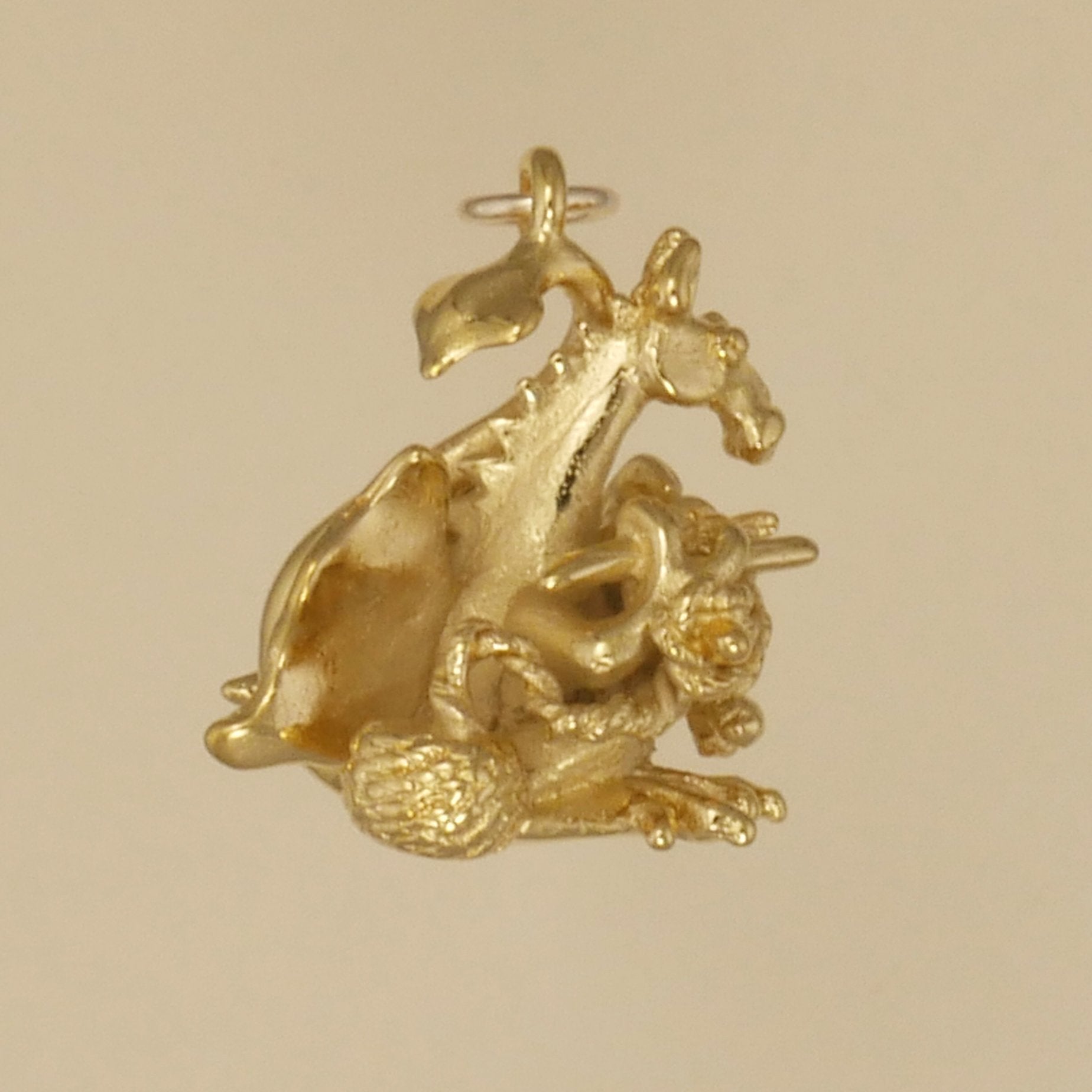 Knitting Dragon Charm - Charmworks