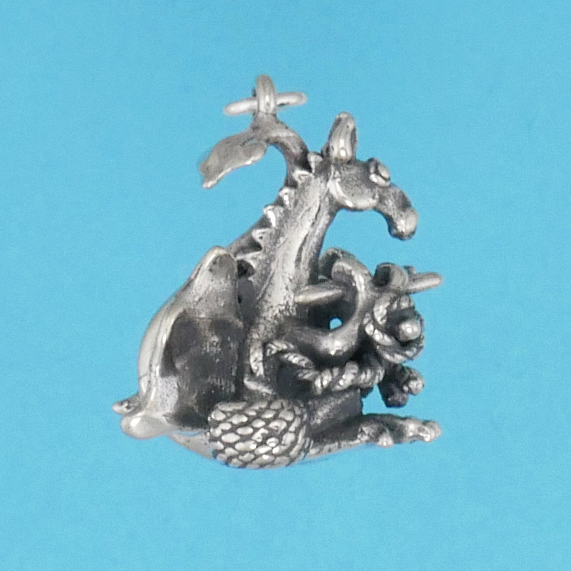 Knitting Dragon Charm - Charmworks