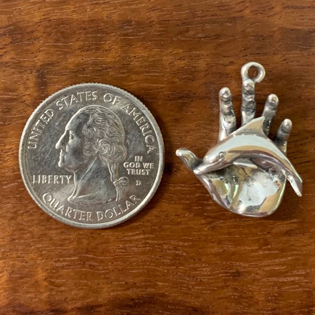 Hand Holding Dolphin - Charmworks
