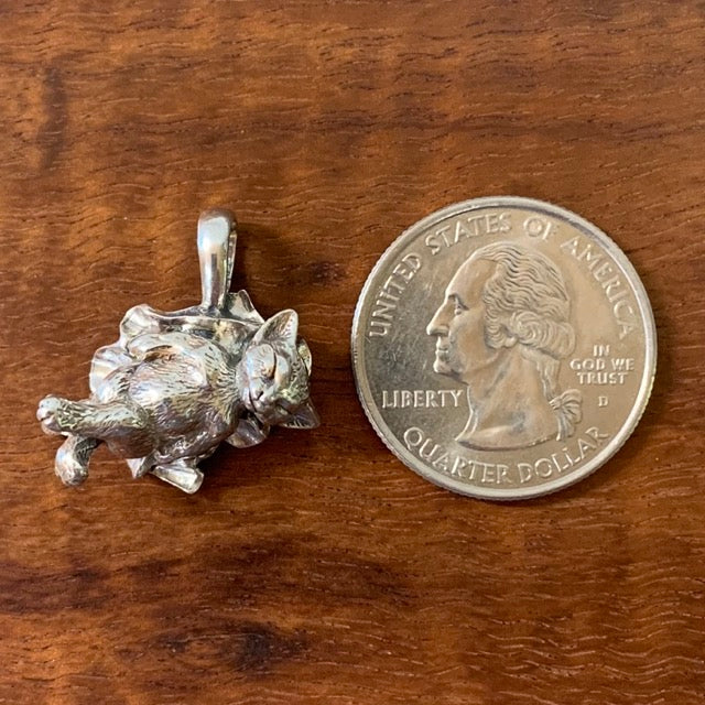 Kitten Sleeping Pendant - Charmworks