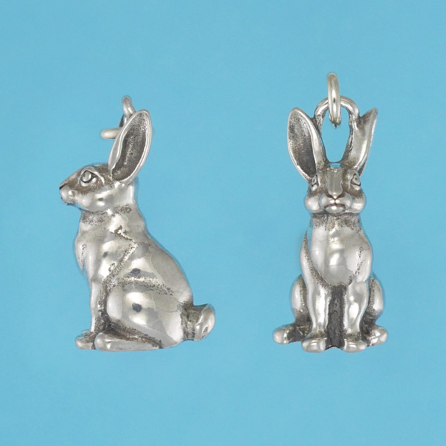 Bunny Rabbit CharmWorks Gold Silver Animal Charms Pendants