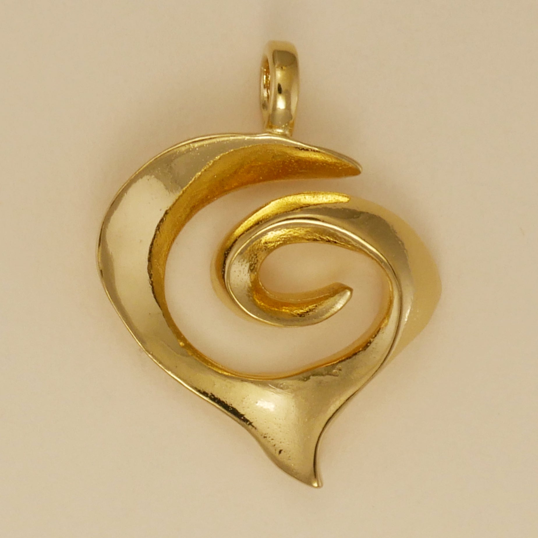 Spiral Heart Pendant - Charmworks