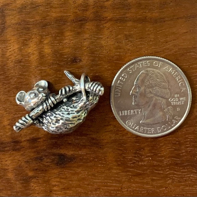 Opossum On A Branch Pendant - Charmworks