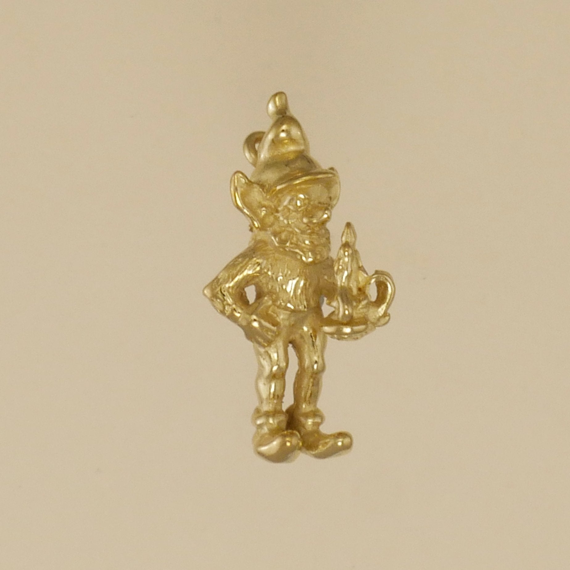 Elf With Candle Charm - Charmworks