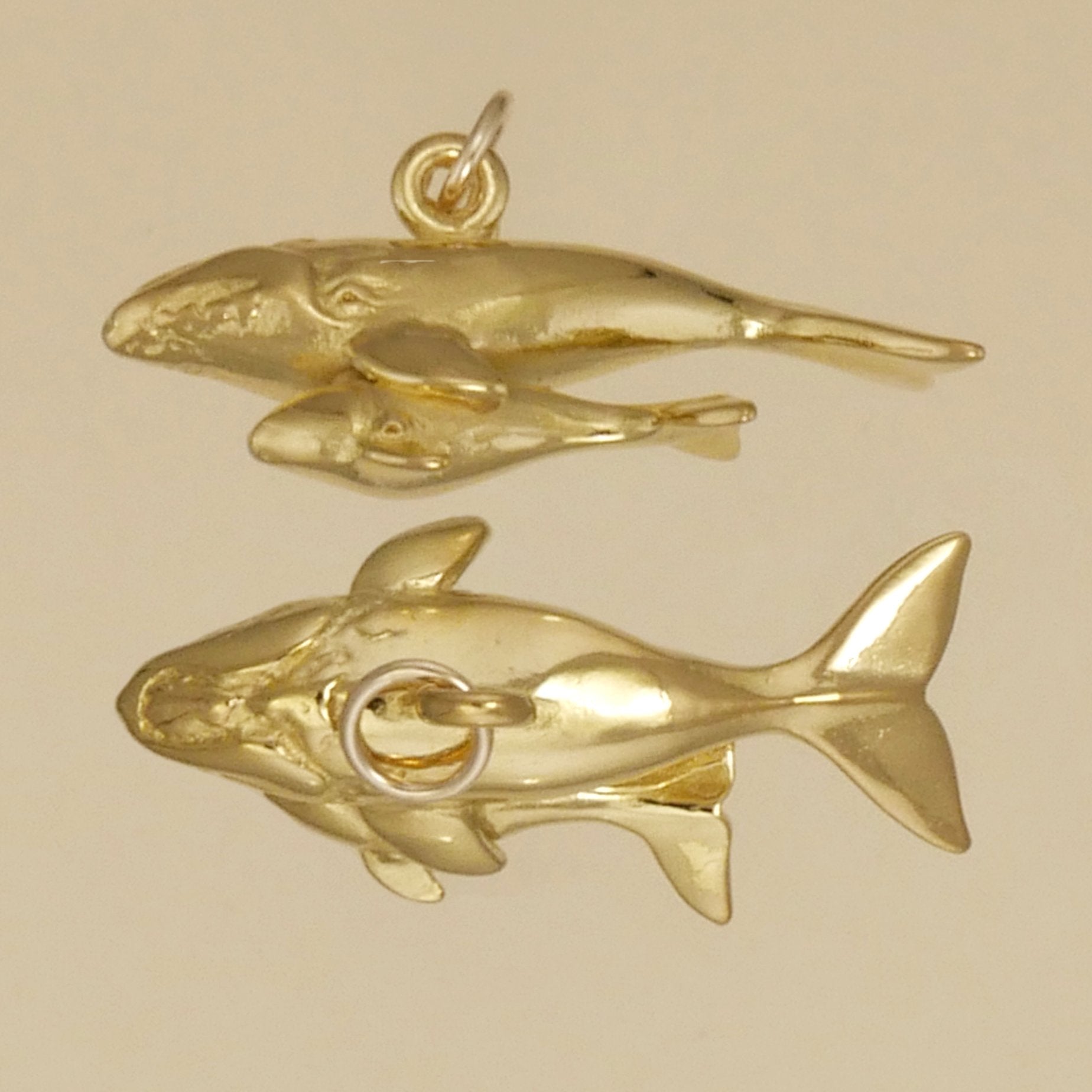 Right Whale With Calf Charm - Charmworks