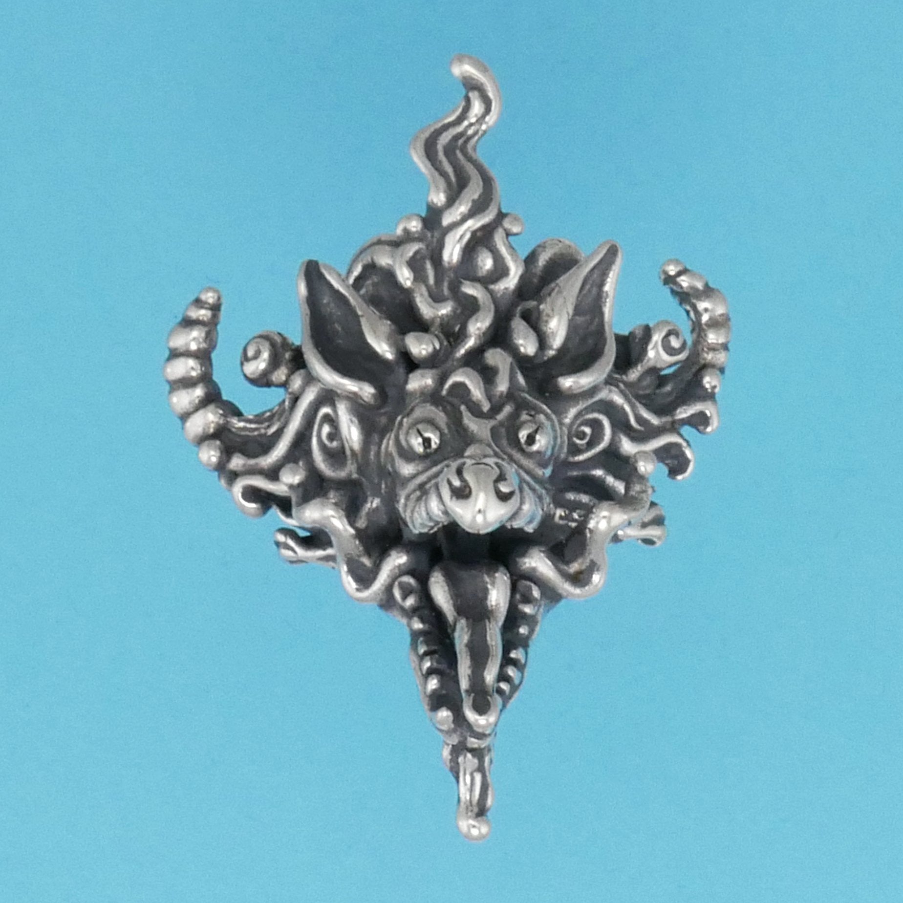Chinese Dragon Head Pendant - Charmworks