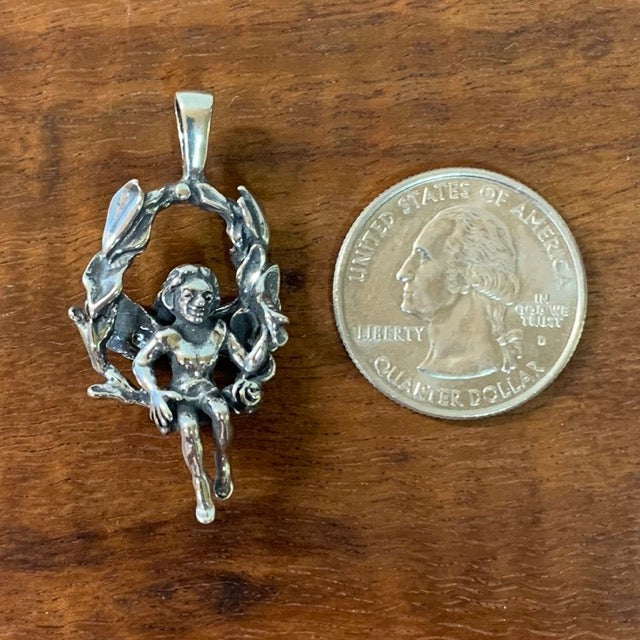 Fairy On Swing Pendant - Charmworks