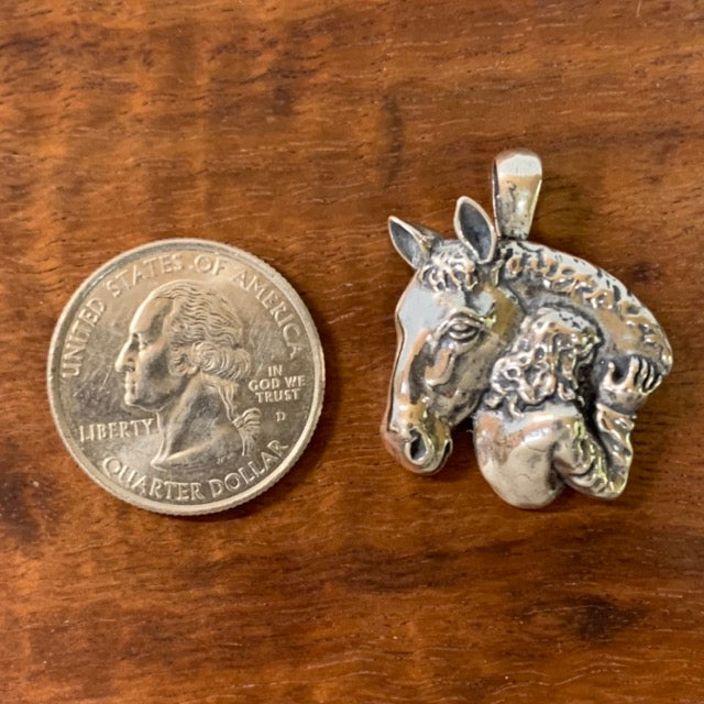 Girl With Horse Pendant - Charmworks