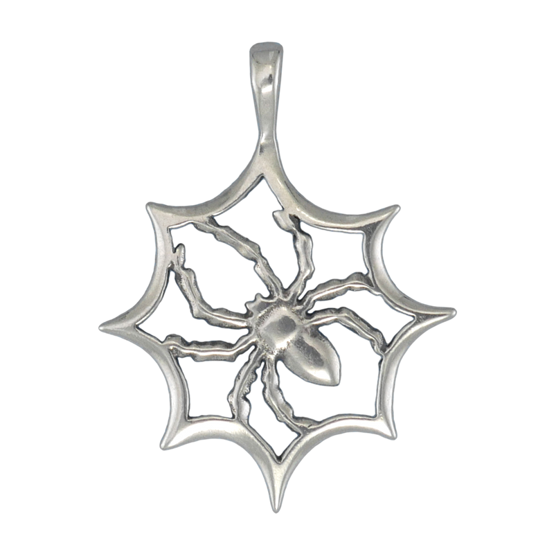 Spider In Web Necklace - Charmworks