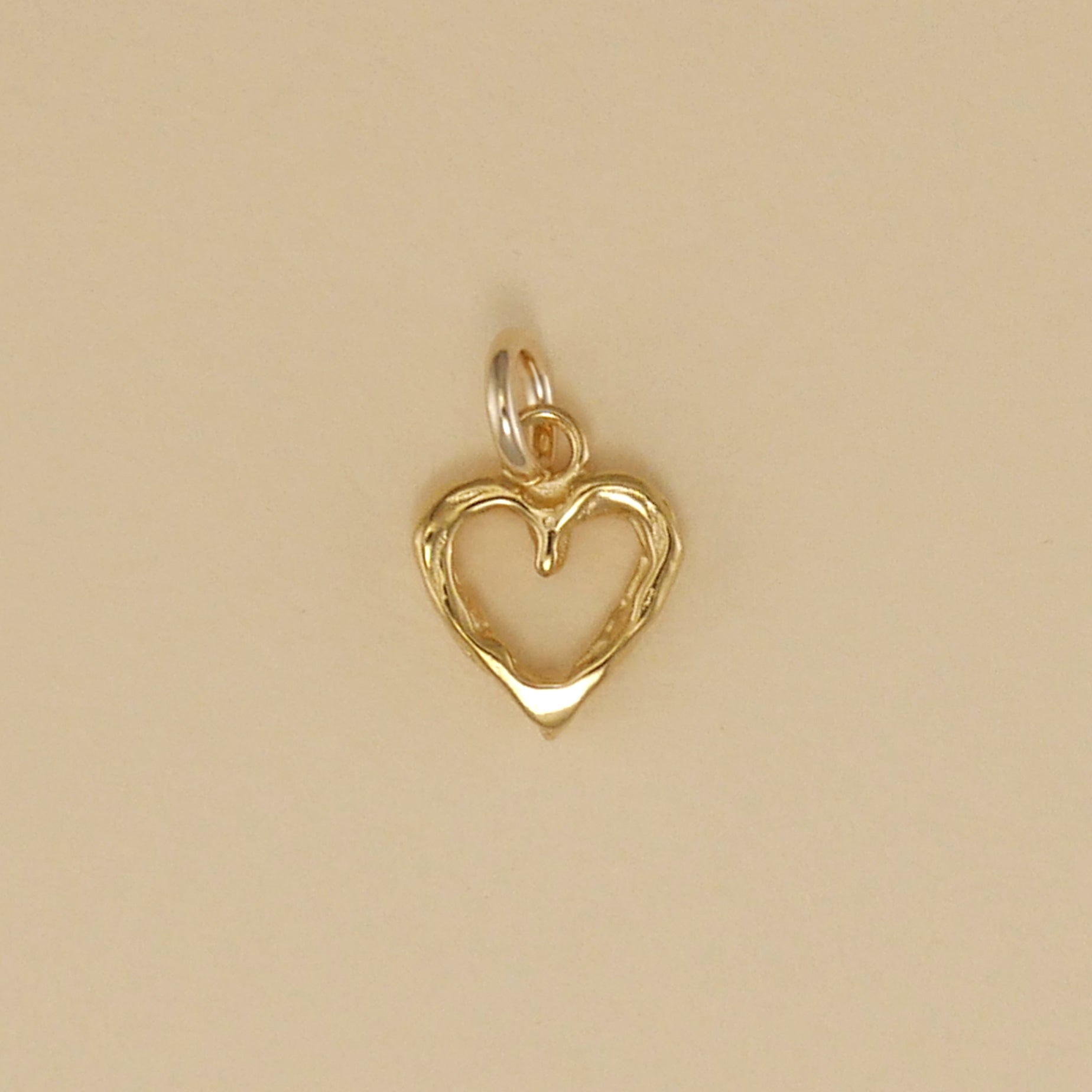 Textured Heart Charm - Charmworks