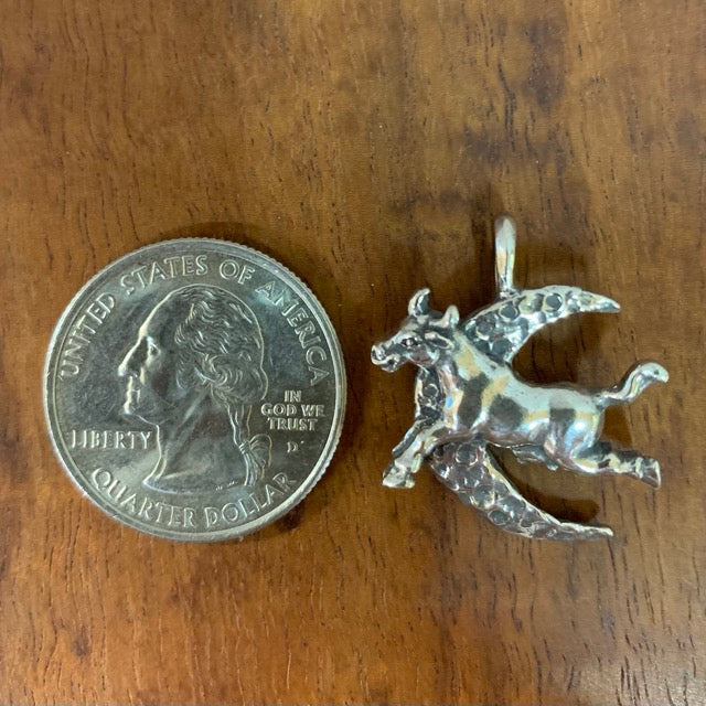 Cow Jumped Over The Moon Pendant - Charmworks
