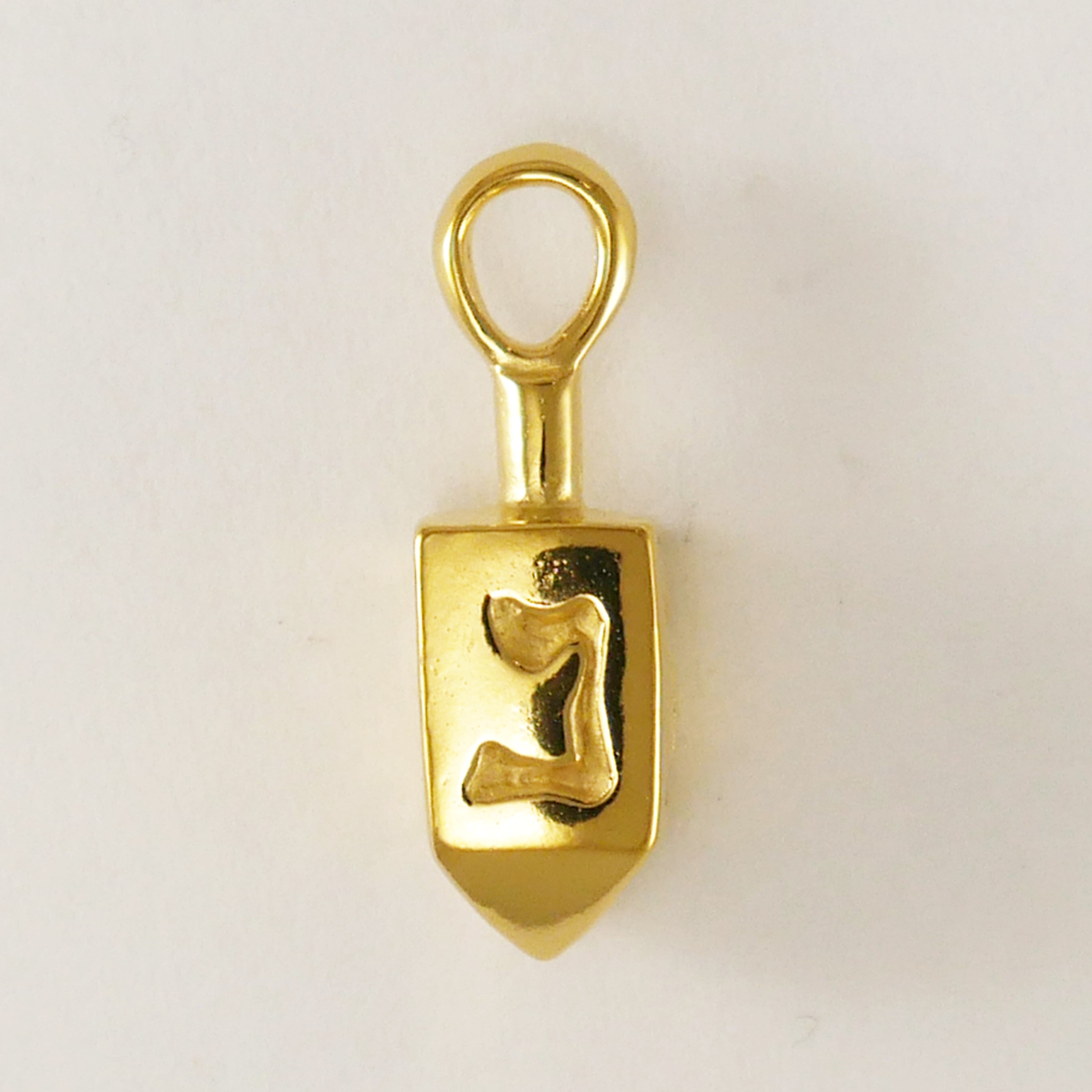 Dreidel Pendant Gold Vermeil - Charmworks