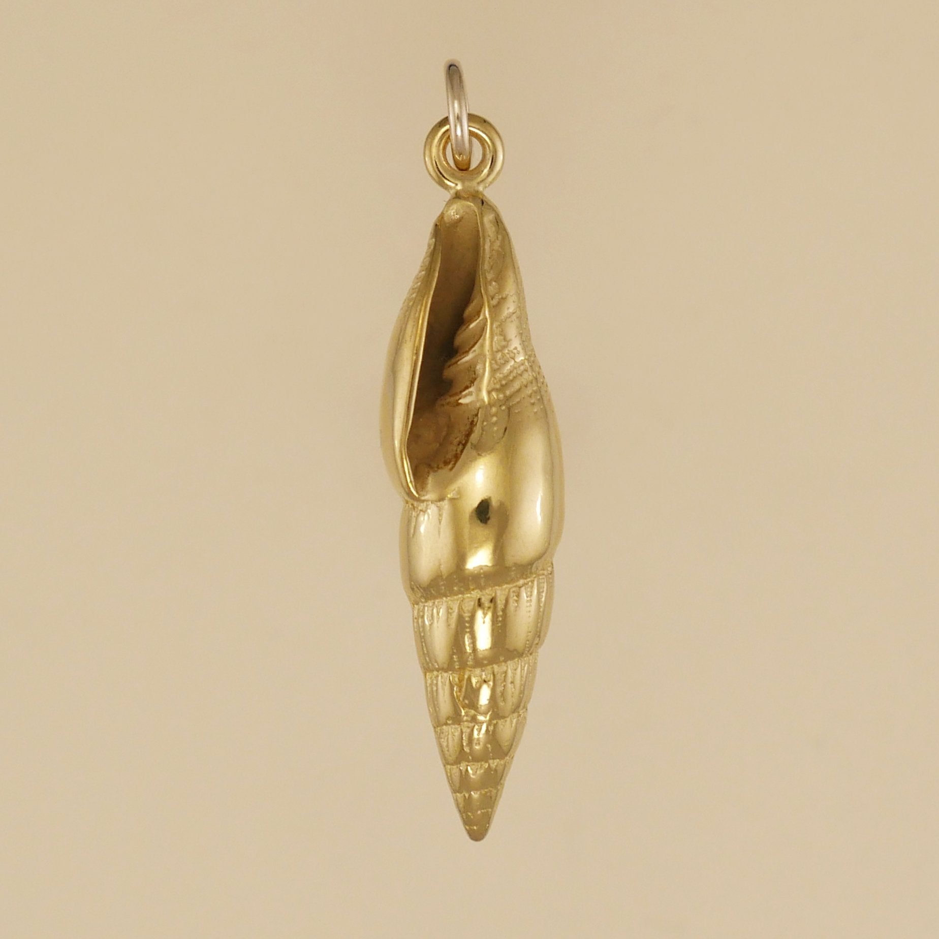 Long Olive Shell Pendant - Charmworks