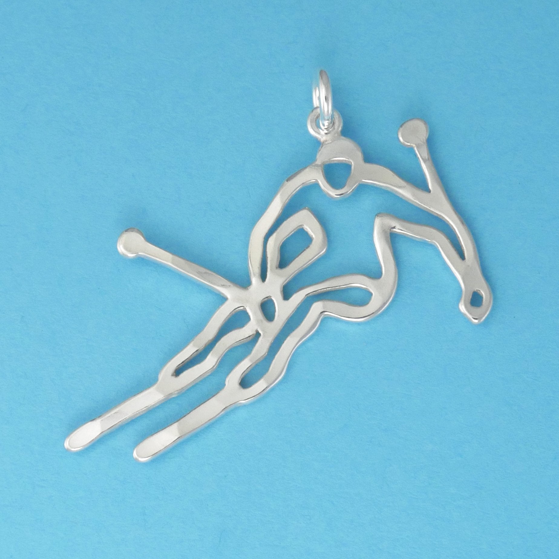 Downhill Skier Pendant - Charmworks