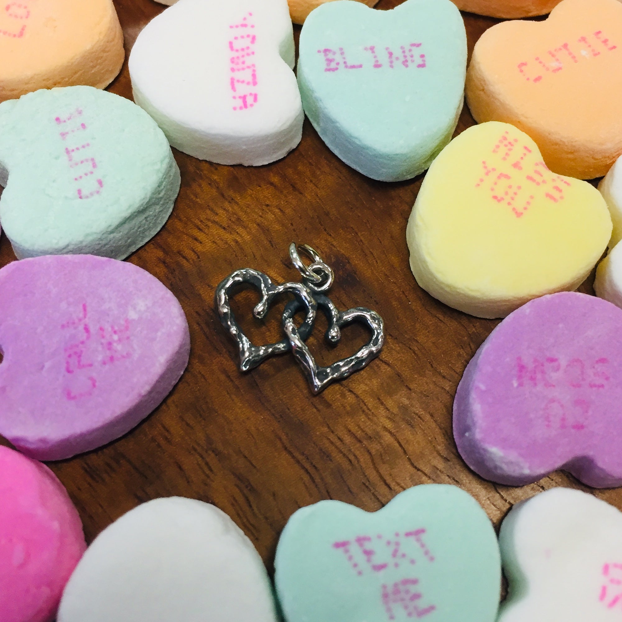 Double Heart Charm - Charmworks