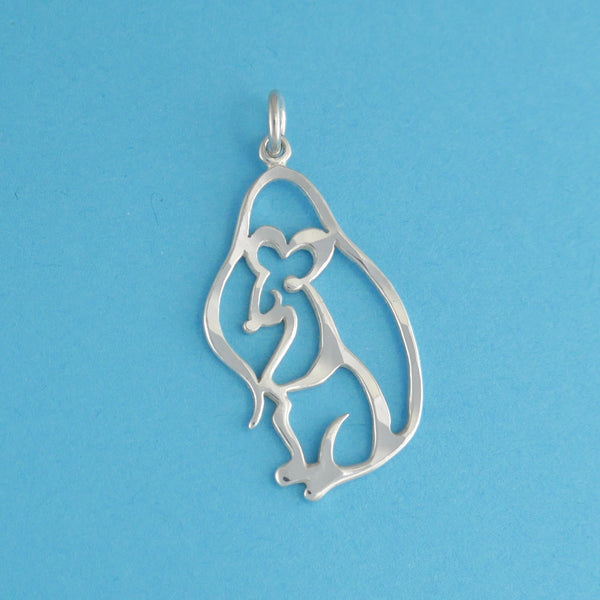 Mouse Sitting Up Charm - Charmworks