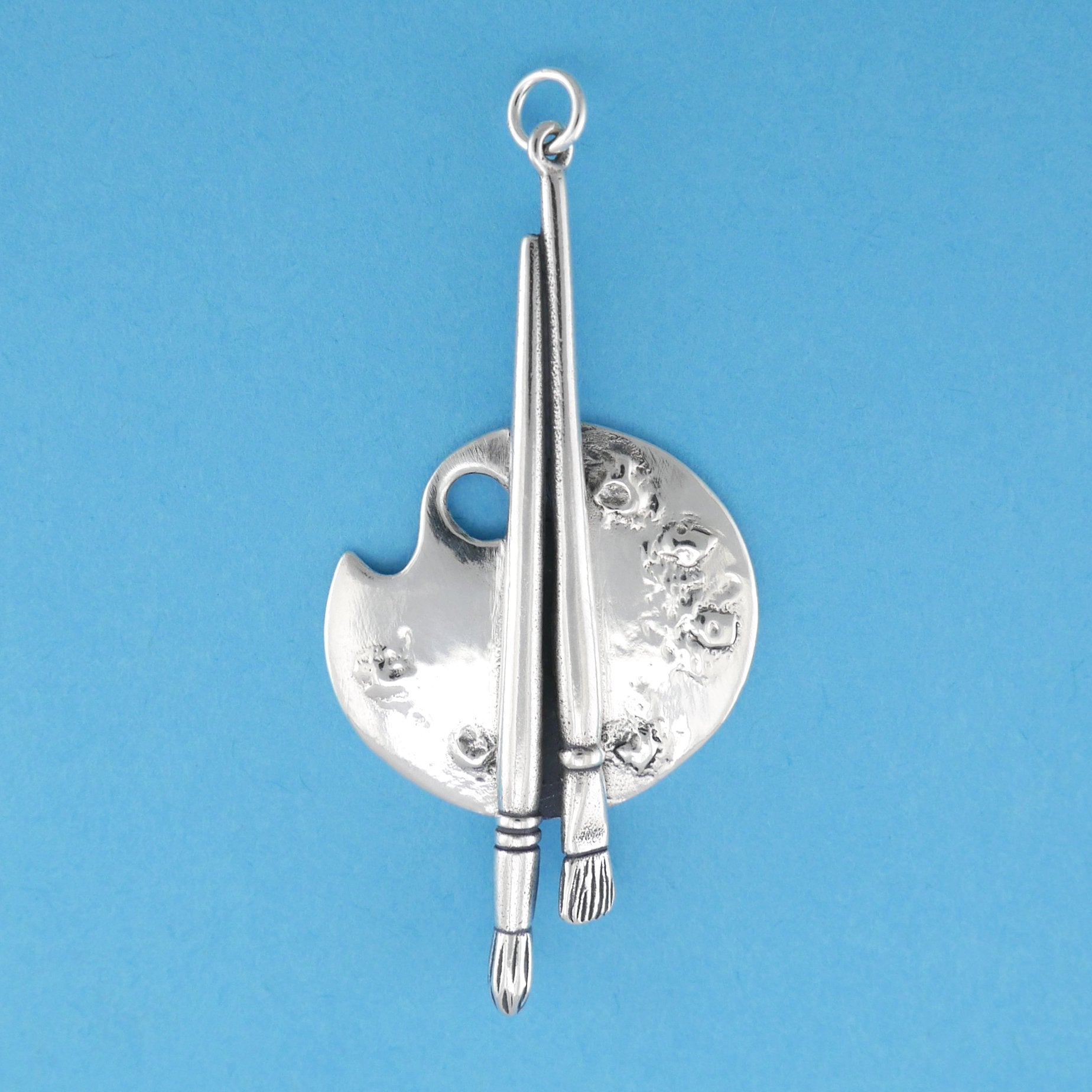 Color Palette And Brushes Pendant - Charmworks