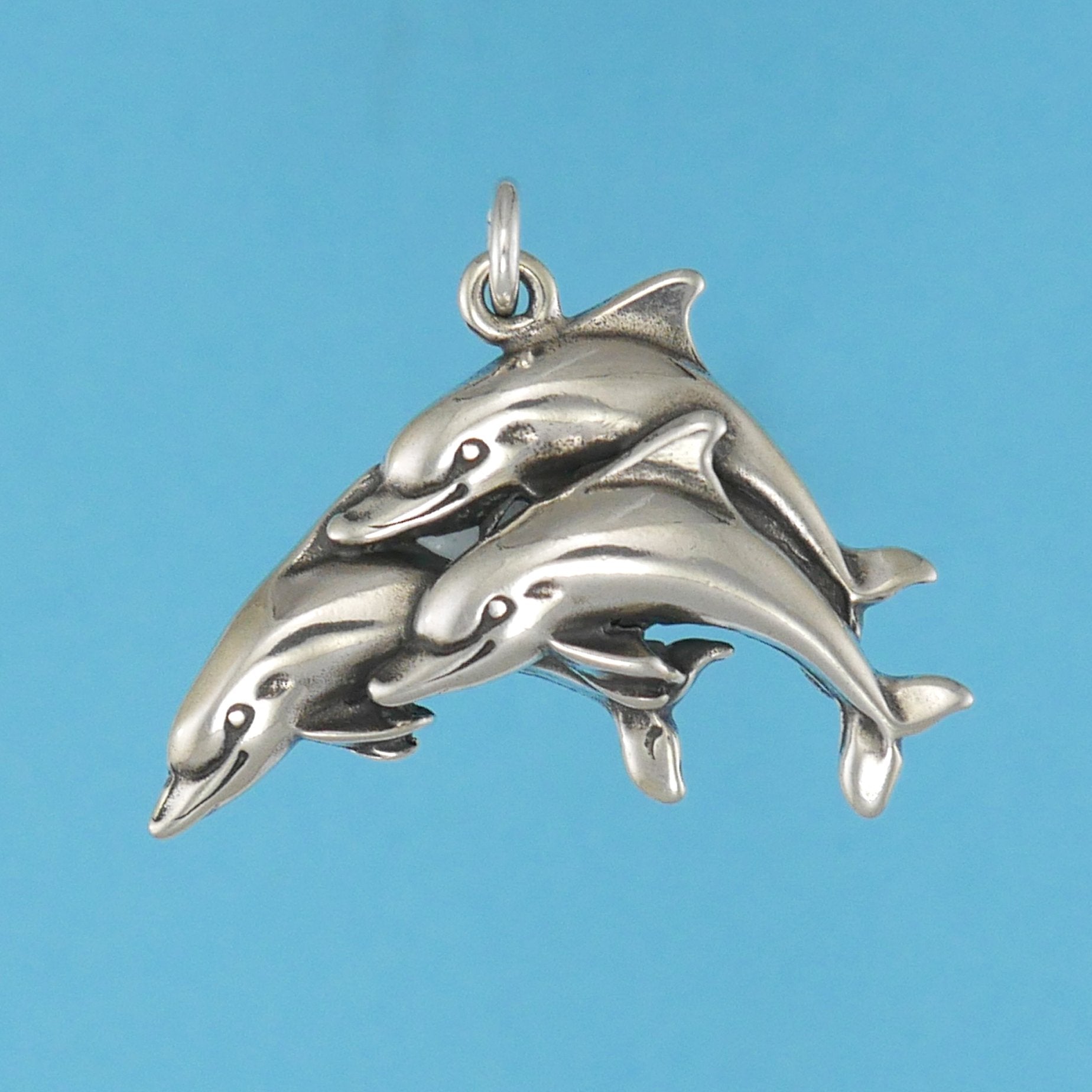 Dolphin Trio Pendant - Charmworks