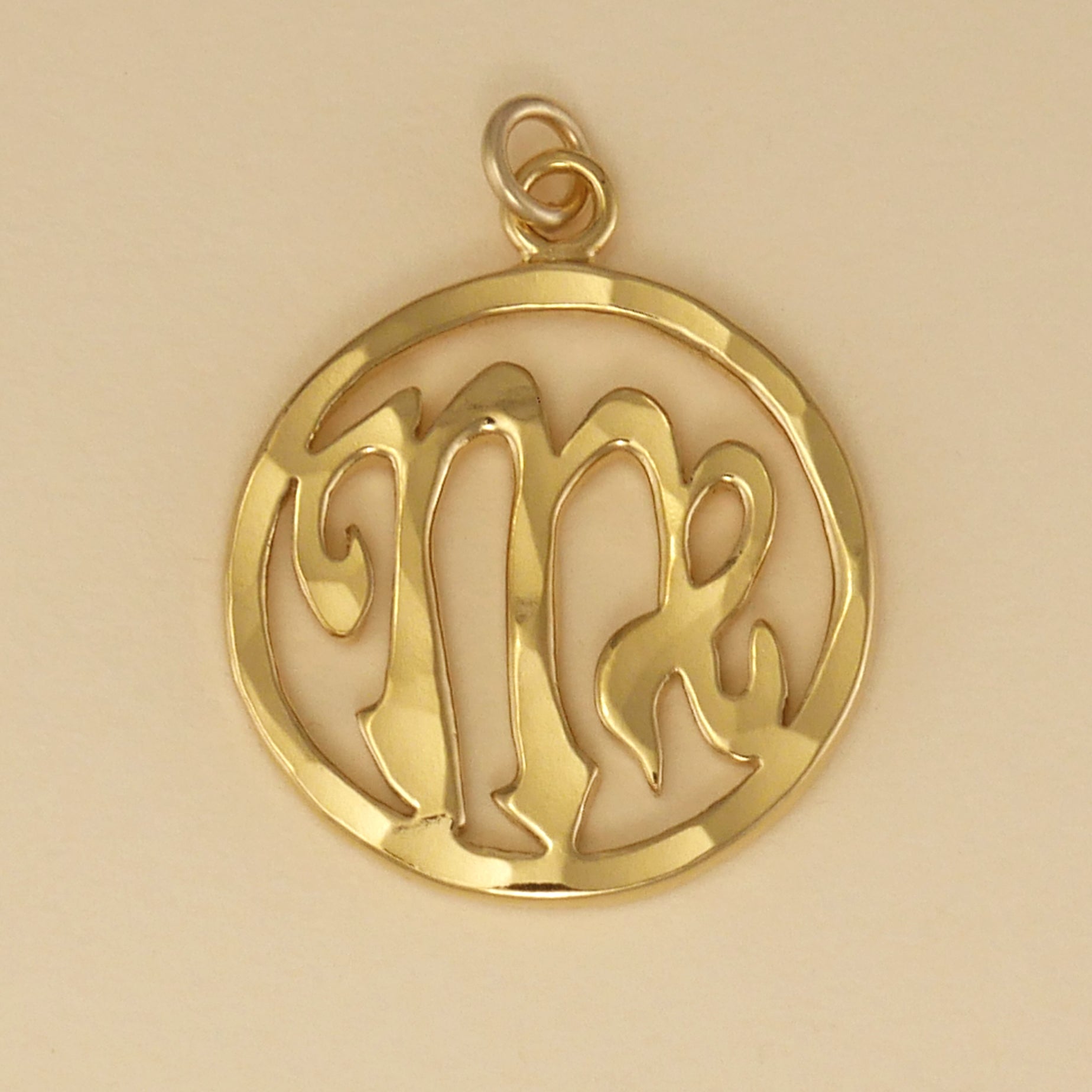 Hand Hammered Zodiac Sign Pendants - Charmworks