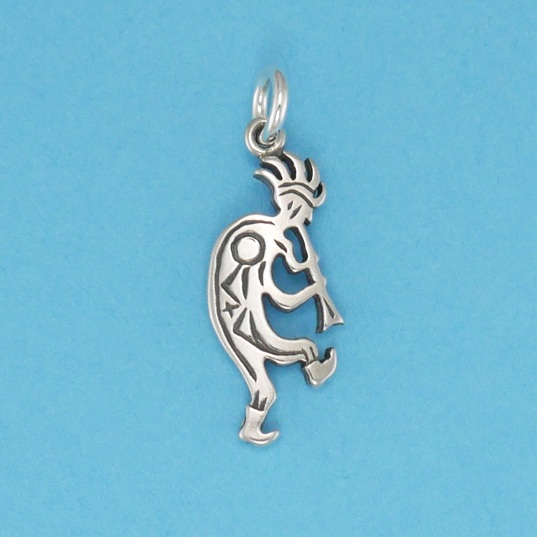 Patterned Kokopelli Charm - Charmworks