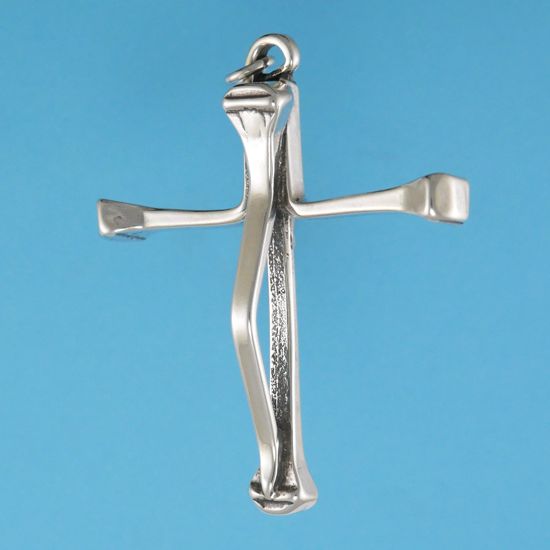Horseshoe Nail Cross Pendant Equestrian Jewelry CharmWorks