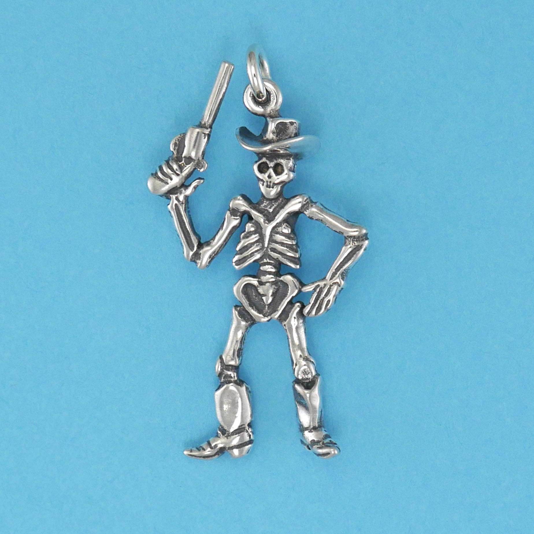 Cowboy Skeleton Charm - Charmworks