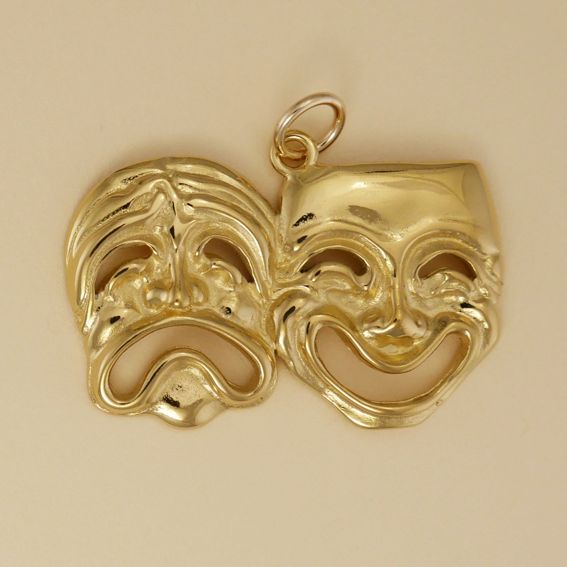 Comic And Tragic Mask Pendant - Charmworks