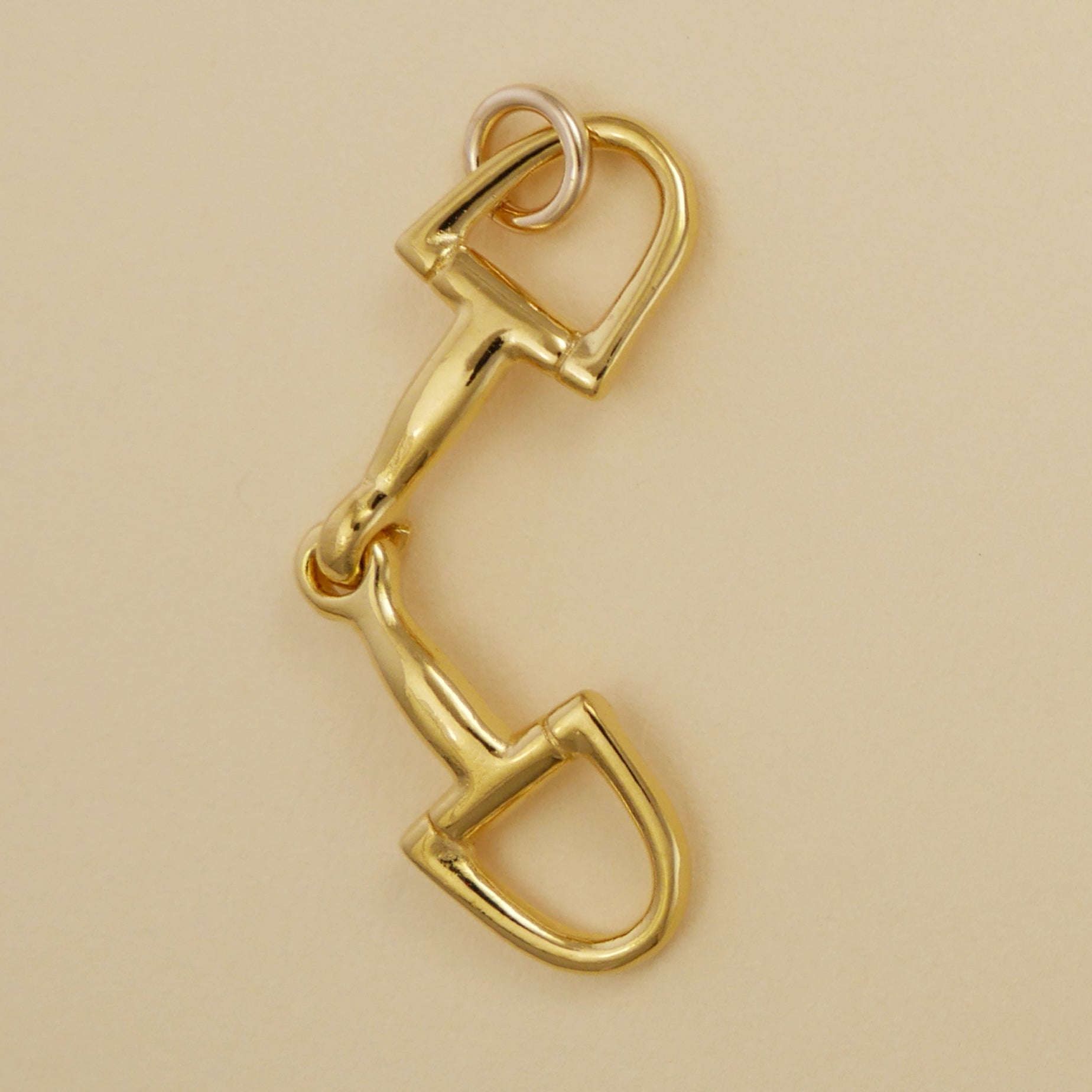 D Ring Snaffle Bit Charm - Charmworks