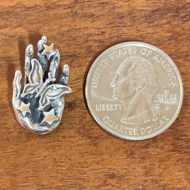Butterfly In Hand Pendant - Charmworks