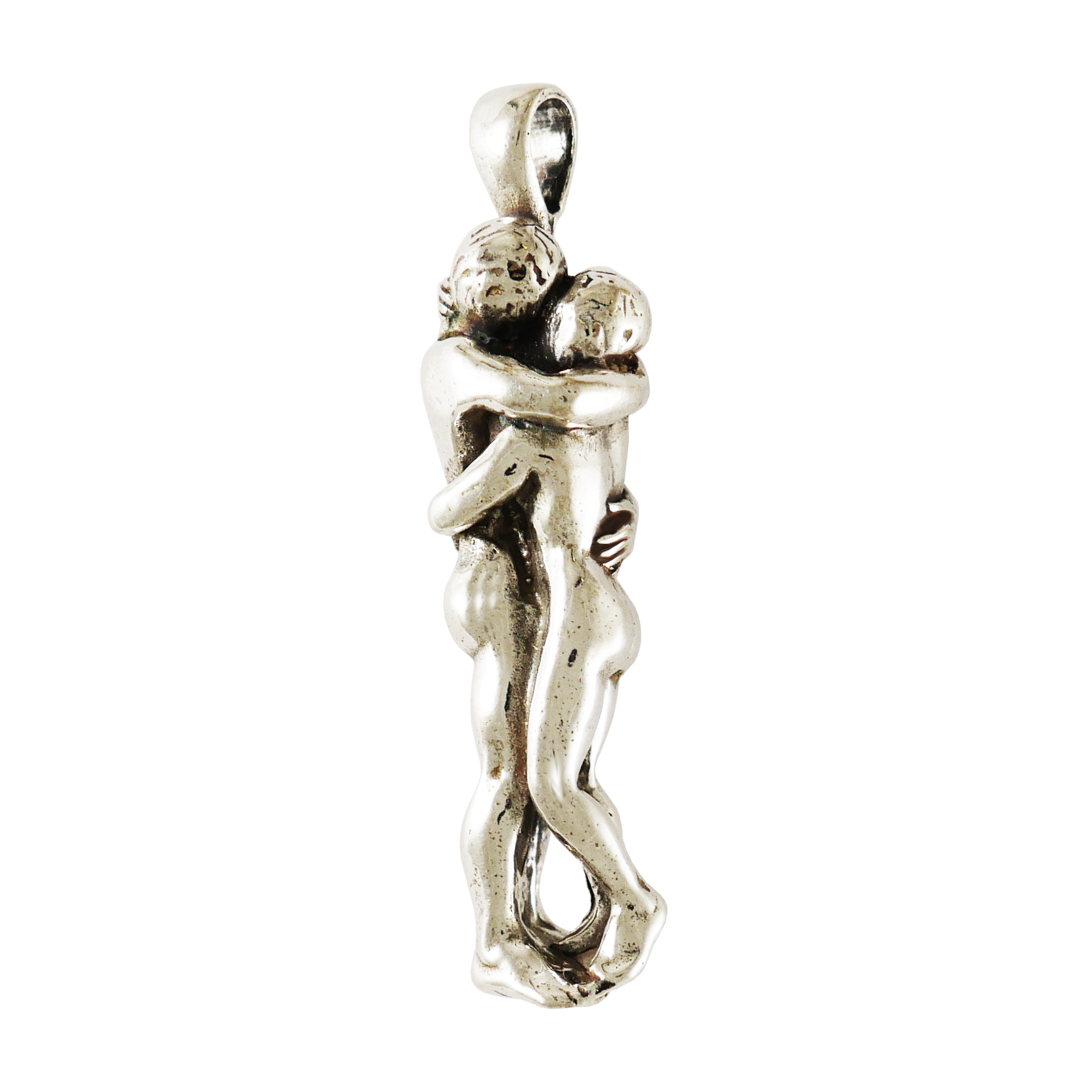 Sterling silver lovers pendant- charmworks