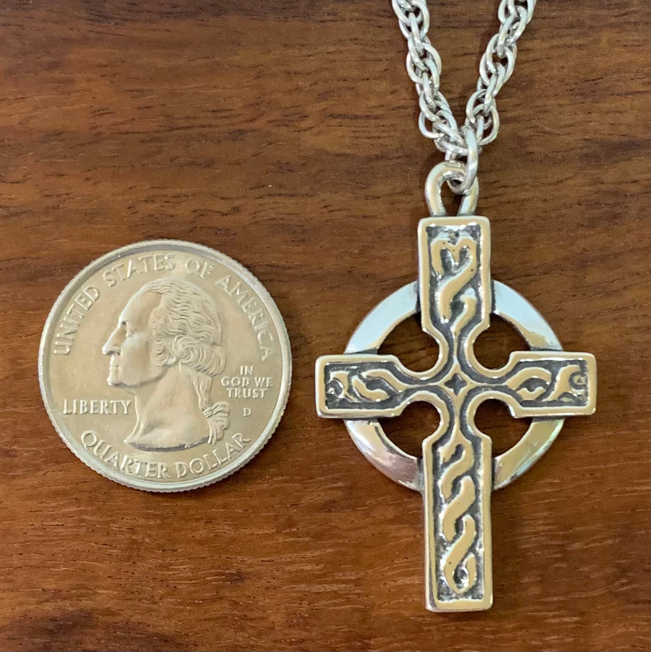 Detailed Celtic Cross Pendant - Charmworks