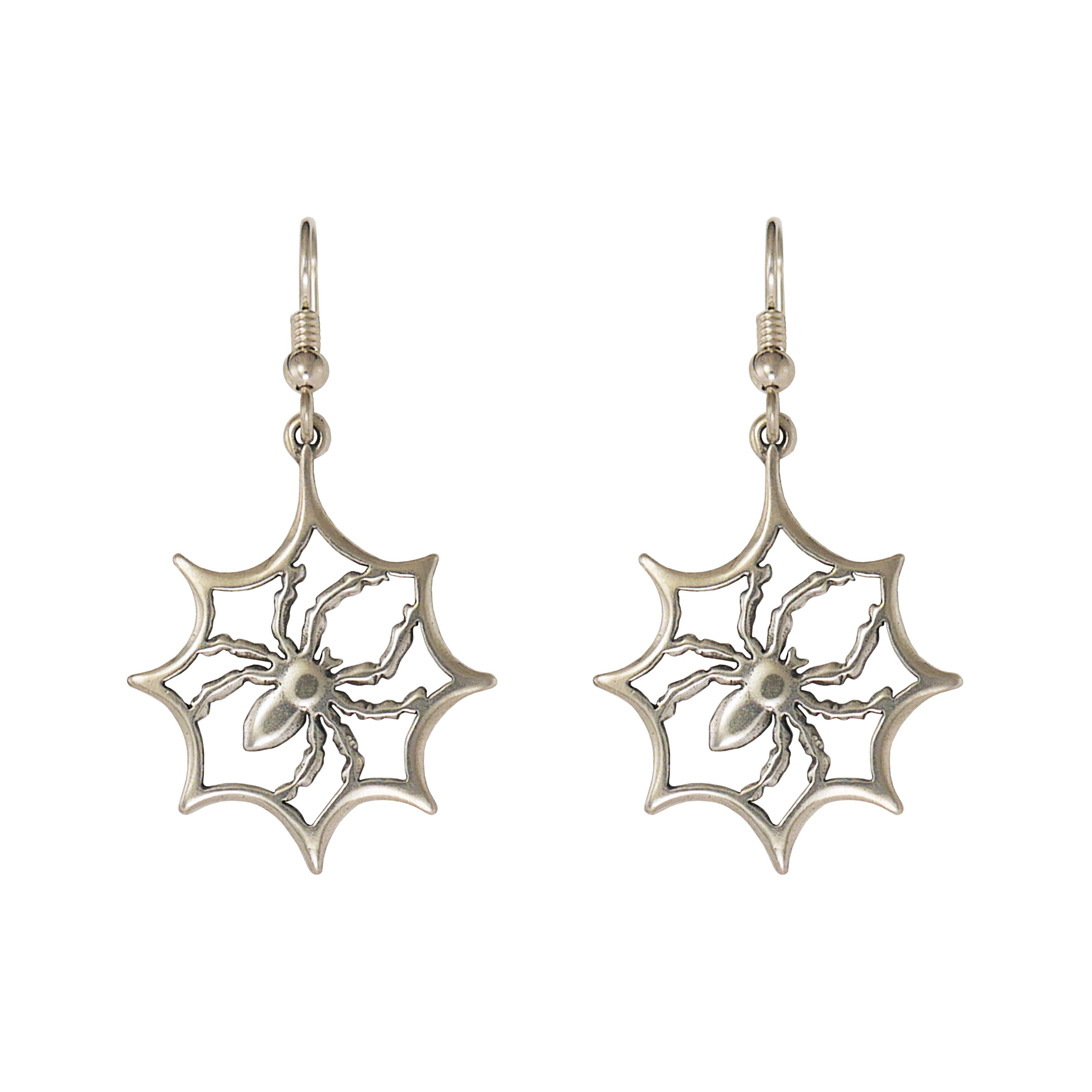 Spider In Web Earrings - Charmworks