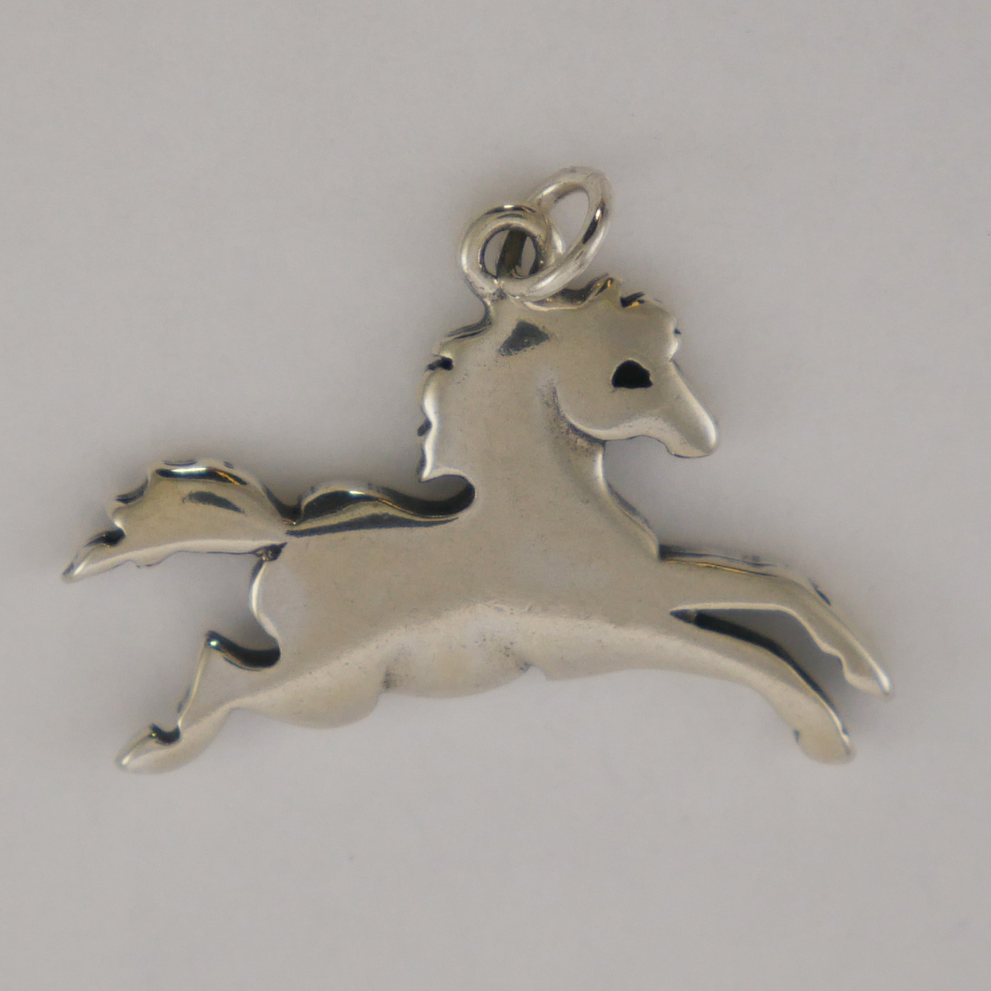 Silver horse pendant - CharmWorks
