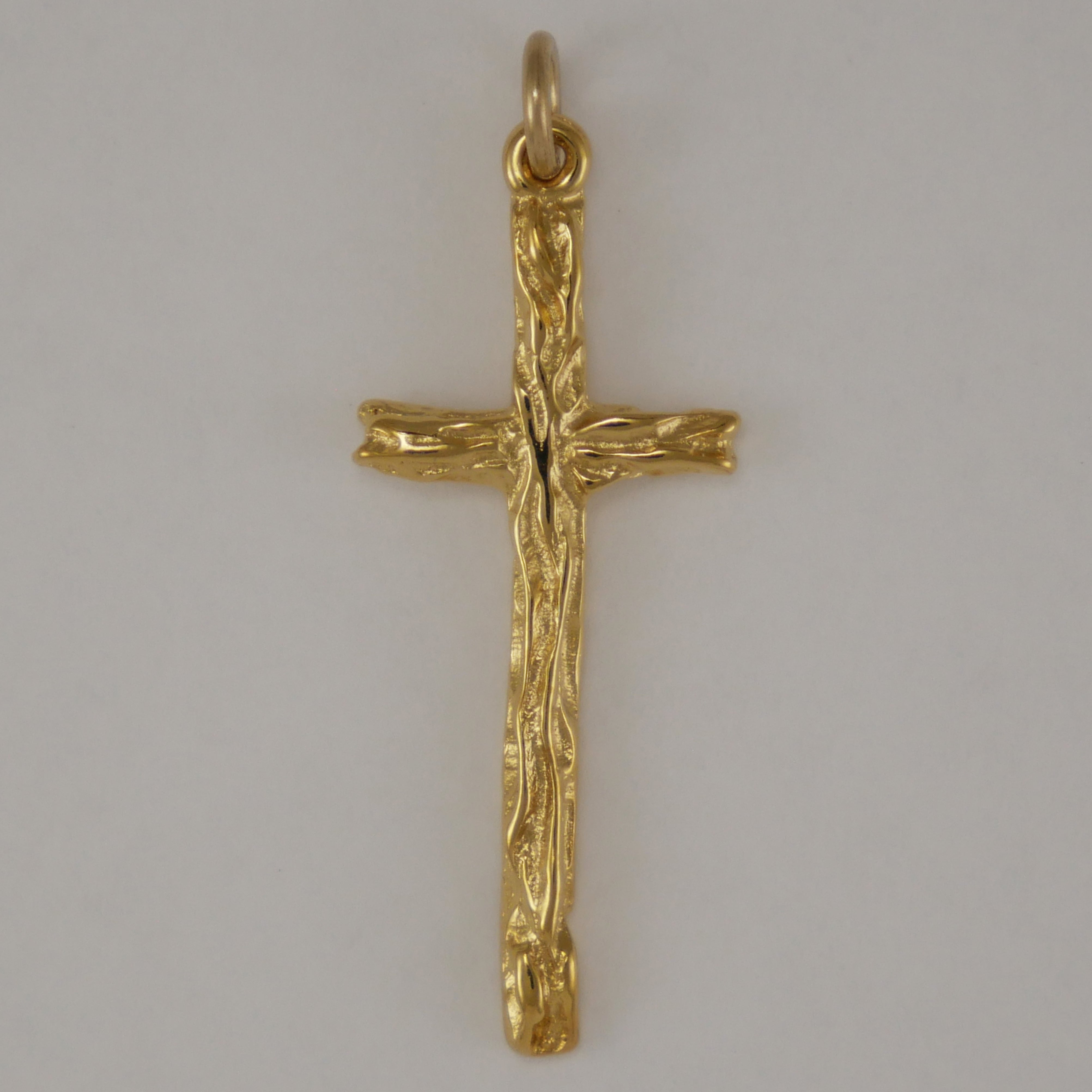 Gold cross pendant - CharmWorks