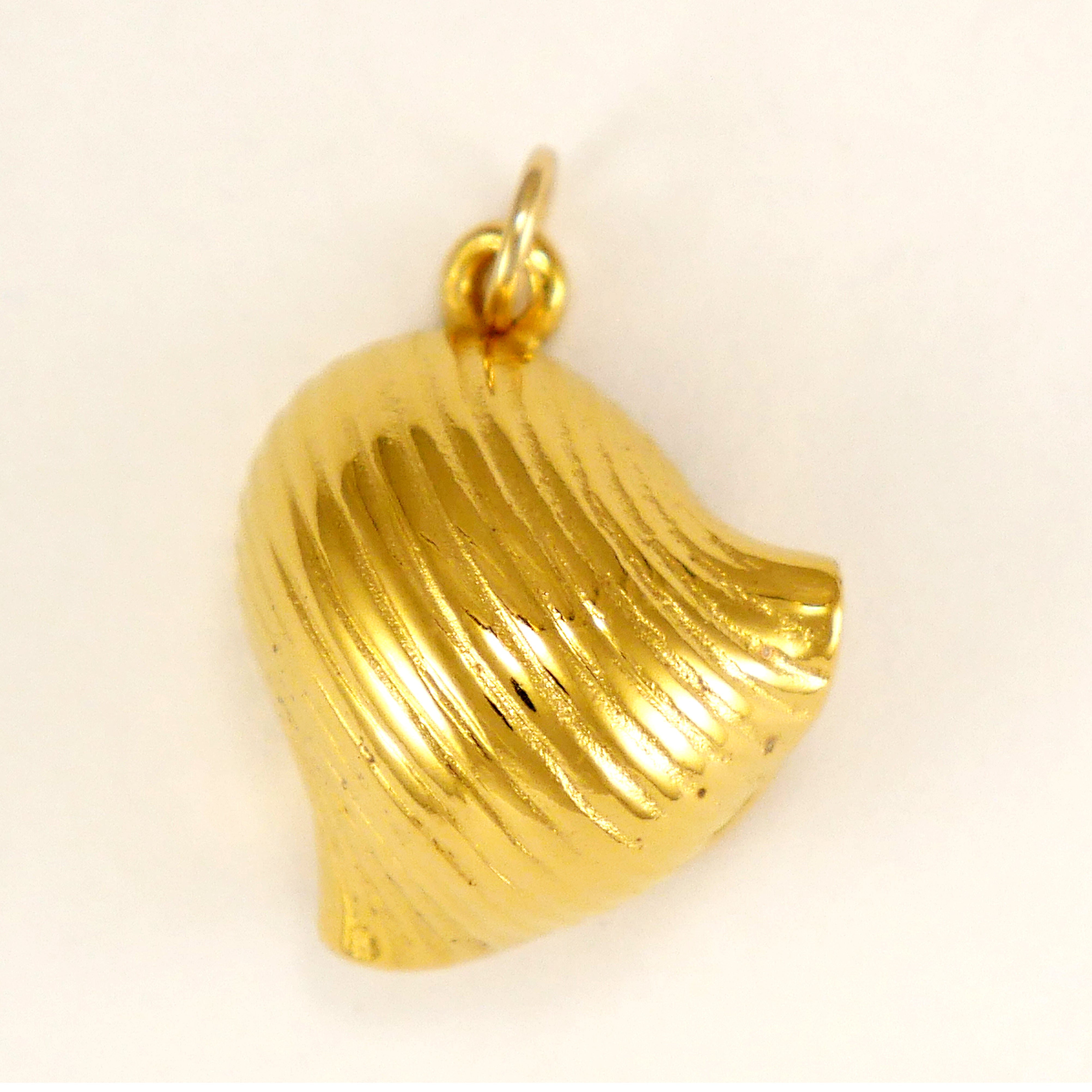 Gold Vermeil Pasta Shell Charm
