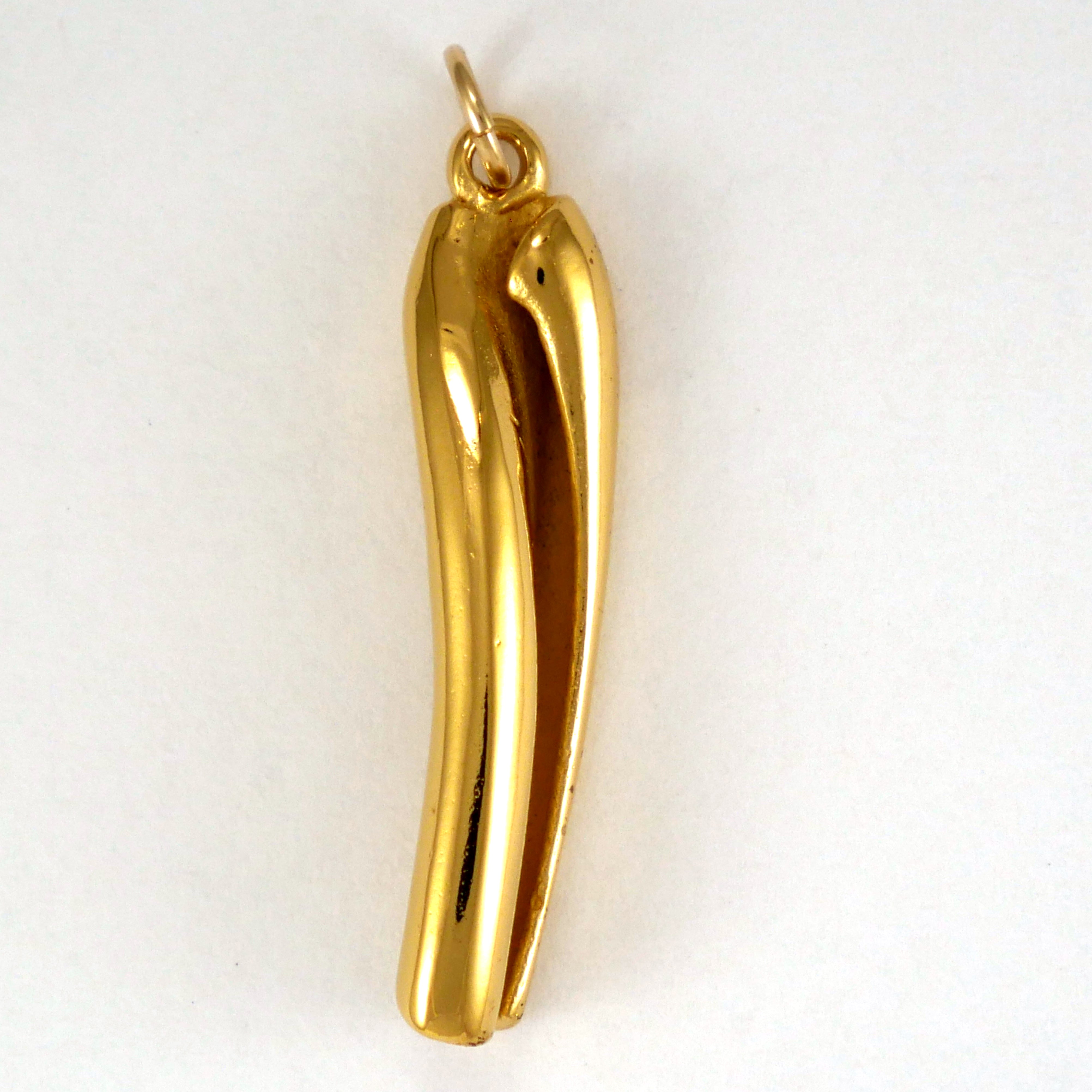 Gold Vermeil Casarecce Pasta charm 
