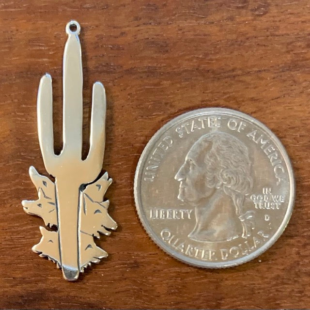 Saguaro And Coyotes - CharmWorks