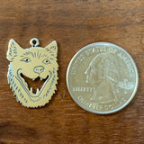 Laughing Wolf Head - CharmWorks