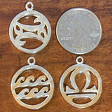 Hand Hammered Zodiac Sign Pendant - CharmWorks