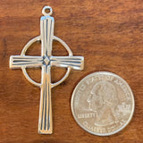 Lined Celtic Cross Pendant - CharmWorks