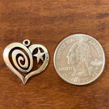 Swirl And Star Heart - CharmWorks